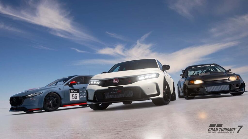 La mise à jour 1.38 de Gran Turismo 7 apporte une voiture de course civique et diesel Mazda de style JDM