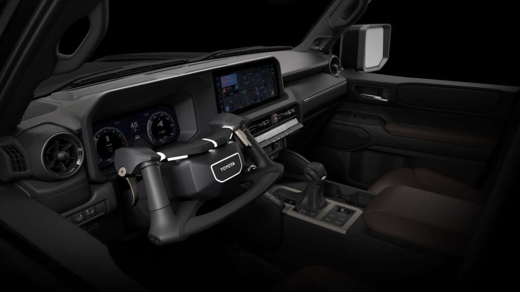 Le Toyota Land Cruiser 2024 reçoit un joug avec des commandes pour remplacer les pédales