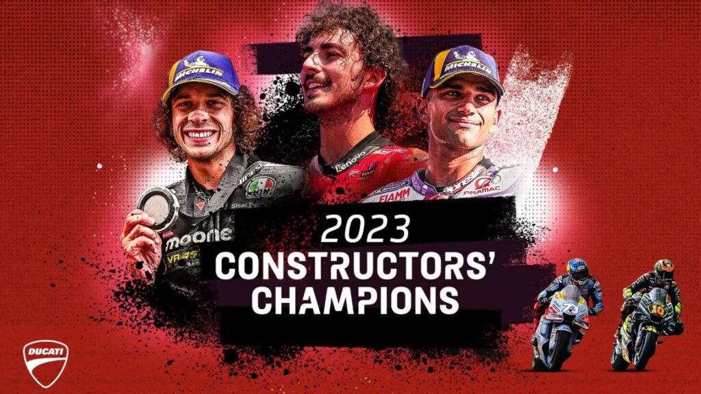 Ducati champion du monde des constructeurs MotoGP 2023