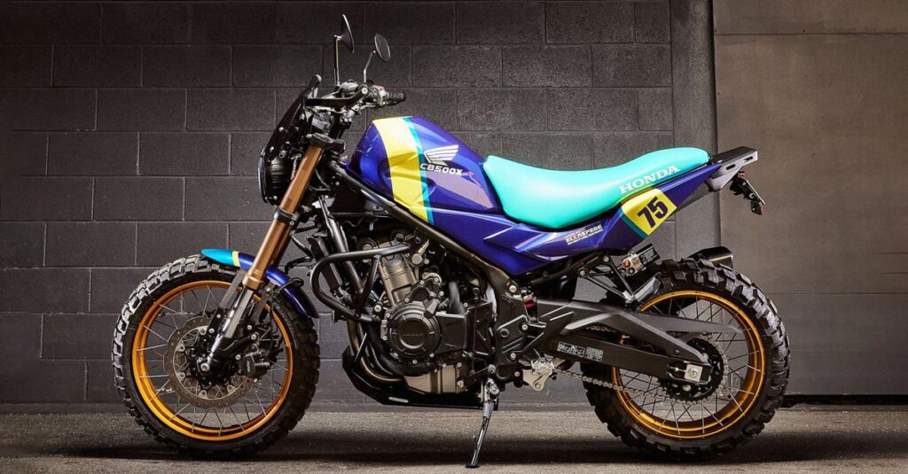 Lecture rapide : La Honda CB500X personnalisée et vibrante d’Ellaspede et plus