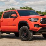 2023 Toyota Tacoma TRD Pro in red.