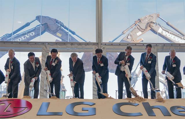 LG Chem inaugure la construction d'une usine de cathodes de 1,6 milliard de dollars à Clarksville, Tennessee