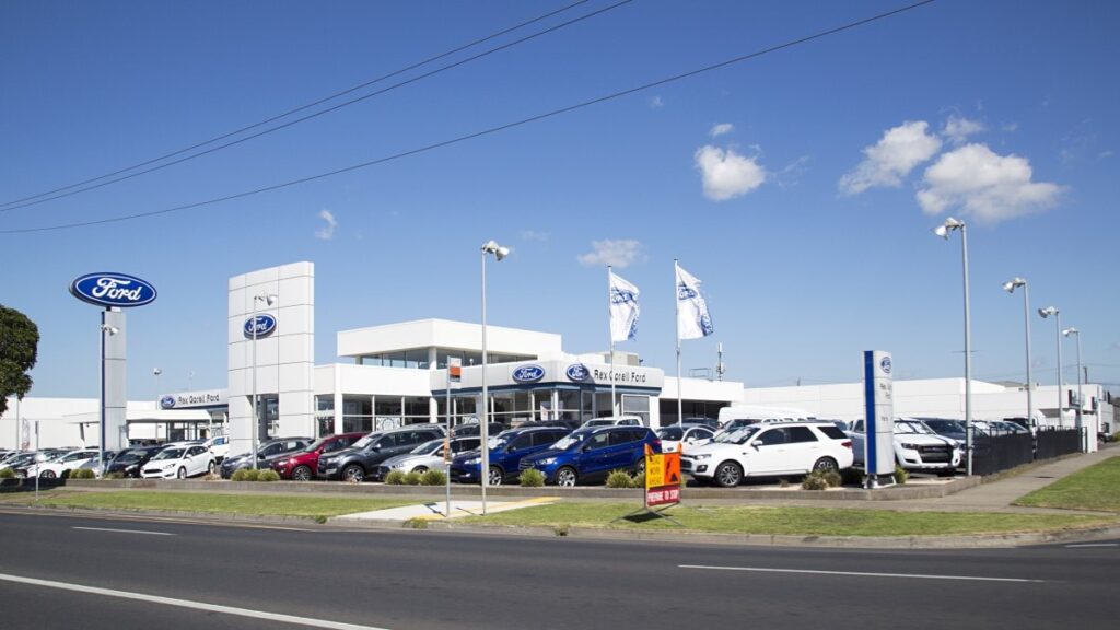 A Ford dealership