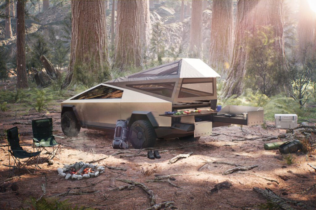 Tesla dévoile un accessoire de tente « Basecamp » à 2 975 $ pour Cybertruck – EVANNEX Aftermarket Tesla Accessories